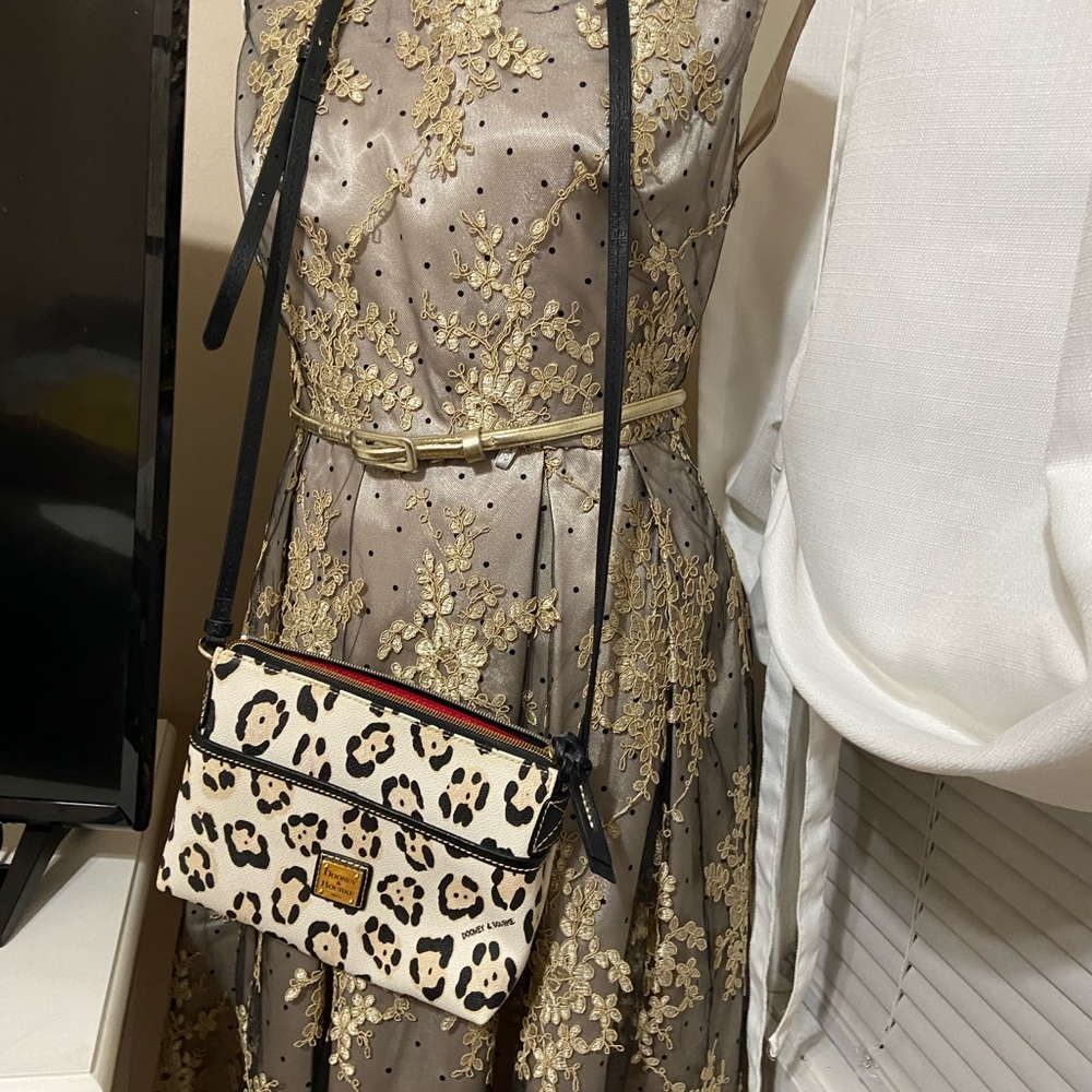 Dooney and Burke leopard print purse